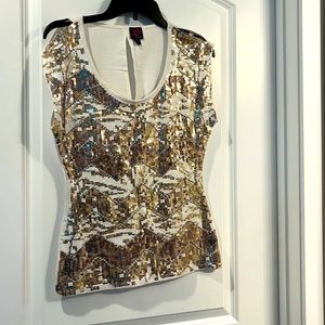 Brand new Bebe sequin blouse